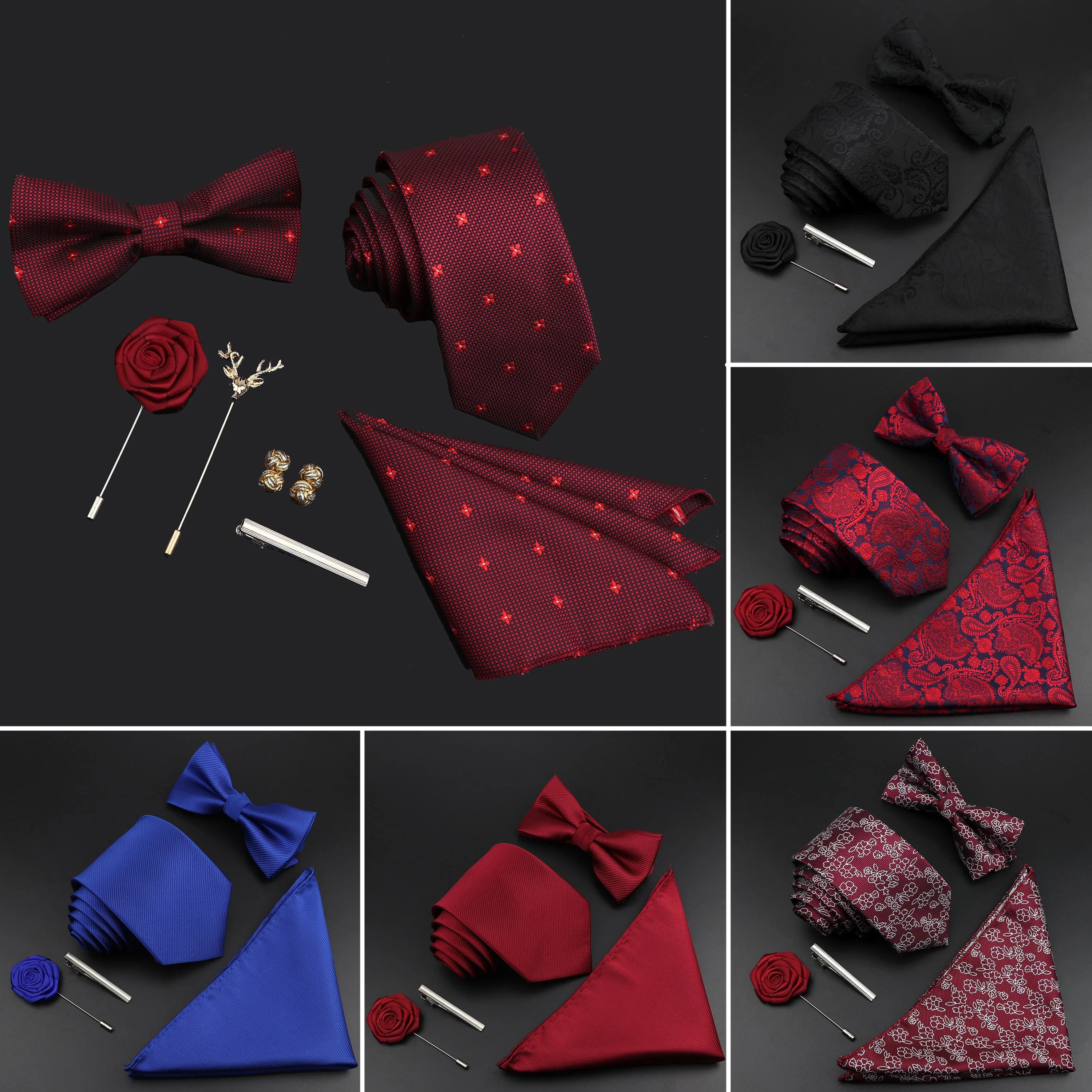 Luxury Silk Tie & Bowtie Set